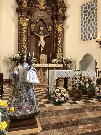 July 31, 2022 - Mass at Holy Child Jesus Parish with Chicago community and parishioners - blessing of statue of Our Lady of Luxembourg - I