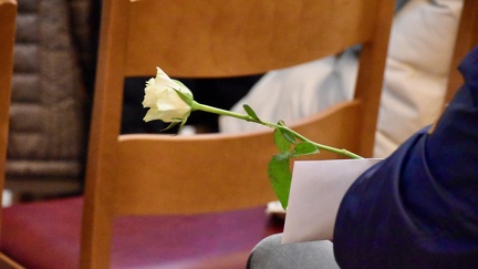14 février 2025, célébration en mémoire des sans-abris décédés