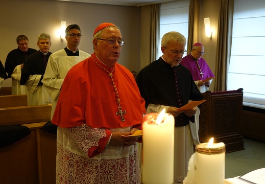 Opnam vum Generalvikar Patrick Muller a vum Deche Claude Bache an d’Doumkapitel