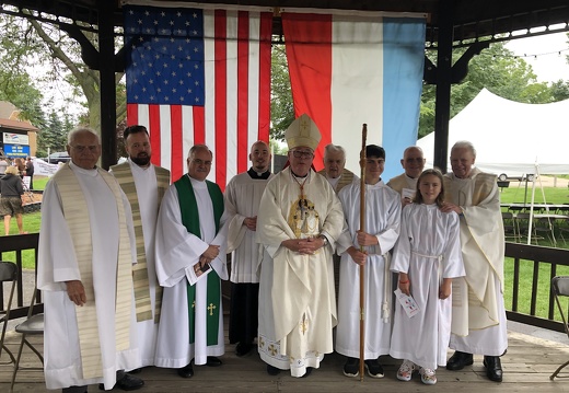 August 14, 2022 - Outdoor Mass for Luxembourg Fest in Belgium Community Park - II
