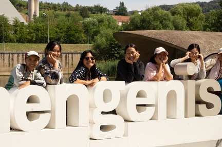 Visite du groupe éthiopien, vietnamien et thaïlandais à Schengen (randonnée, picnic, messe, musée) | 18.07.2023