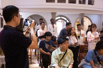 Visite du groupe éthiopien, vietnamien et thaïlandais à Schengen (randonnée, picnic, messe, musée) | 18.07.2023