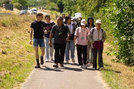 Visite du groupe éthiopien, vietnamien et thaïlandais à Schengen (randonnée, picnic, messe, musée) | 18.07.2023