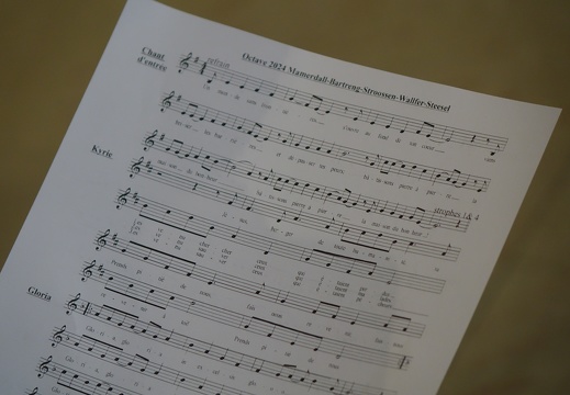 Messe für die Pfarreien Bartreng-Stroossen Saint-Jean XXIII, Mamerdall Saint-Christophe und Steesel-Walfer Sainte-Trinité