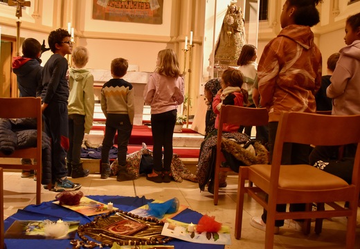 10 décembre 2024, catéchèse pour les enfants à la chapelle du Glacis