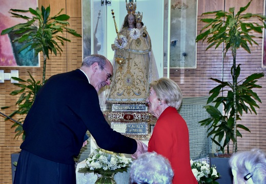 30 janvier 2025, la Consolatrice en visite à la maison des aînés Op der Rhum