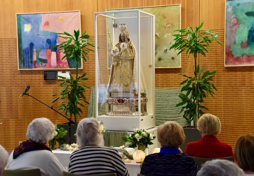 30 janvier 2025, la Consolatrice en visite à la maison des aînés Op der Rhum
