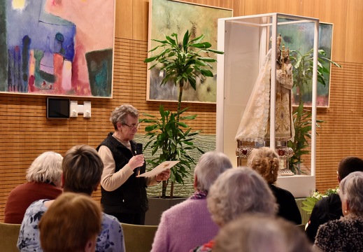 30 janvier 2025, la Consolatrice en visite à la maison des aînés Op der Rhum