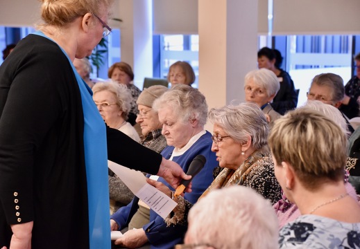 30 janvier 2025, la Consolatrice en visite à la maison des aînés Op der Rhum