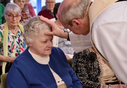 30 janvier 2025, la Consolatrice en visite à la maison des aînés Op der Rhum