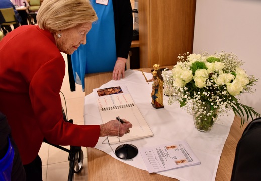 30 janvier 2025, la Consolatrice en visite à la maison des aînés Op der Rhum