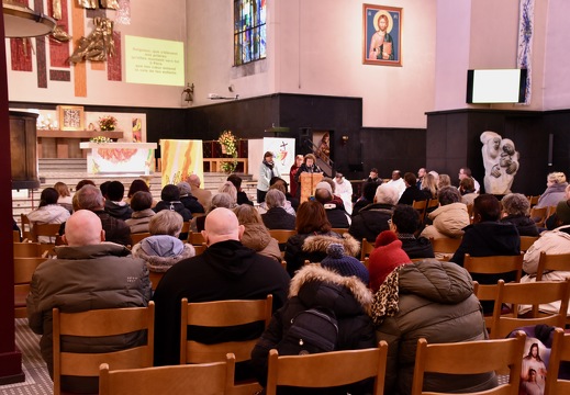 14 février 2025, célébration en mémoire des sans-abris décédés