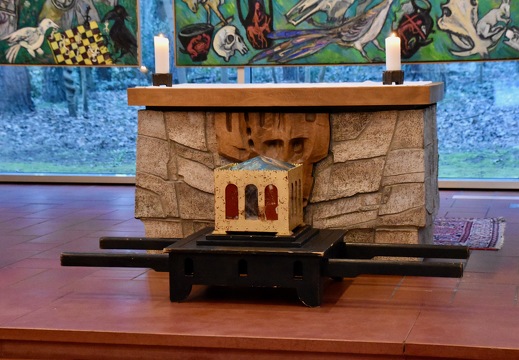 11 mars 2025, accueil des reliques de saint Thomas d'Aquin au Centre Jean XXIII