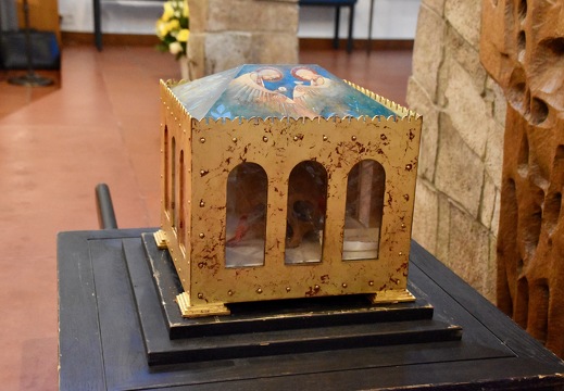 11 mars 2025, accueil des reliques de saint Thomas d'Aquin au Centre Jean XXIII