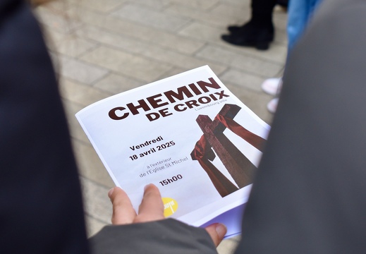 Chemin de croix du Vendredi saint, 18 avril 2025.