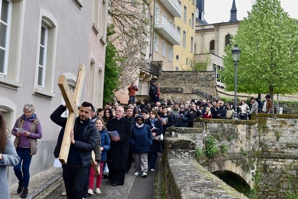 Chemin de croix du Vendredi saint, 18 avril 2025.
