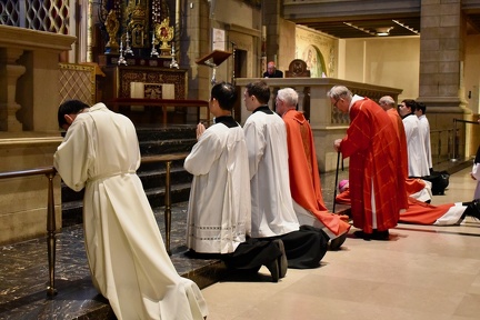Célébration de la Passion du Seigneur à la cathédrale de Luxembourg, 18 avril 2025