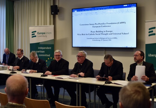 23 janvier 2026, conférence sur "La construction de la paix en Europe : quel rôle pour la Doctrine sociale de l'Église et les valeurs universelles ?" (FCAPP)
