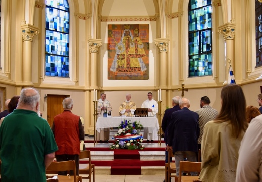 Messe des Forains dans la chapelle du Glacis et dépôt de gerbes au monument de Jean l'Aveugle, 4 septembre 2026